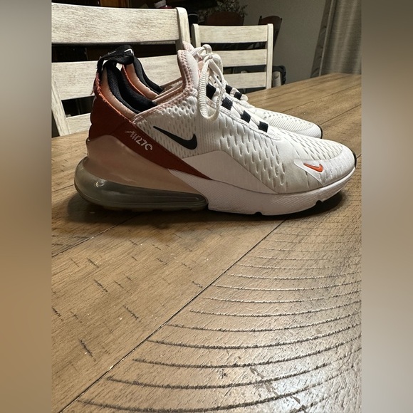 Nike Air Max 270 White Burnt Sunrise Size 8 - Picture 2 of 9